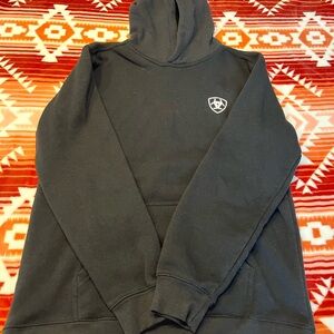 Ariat Black Hoodie with Small Shield Logo